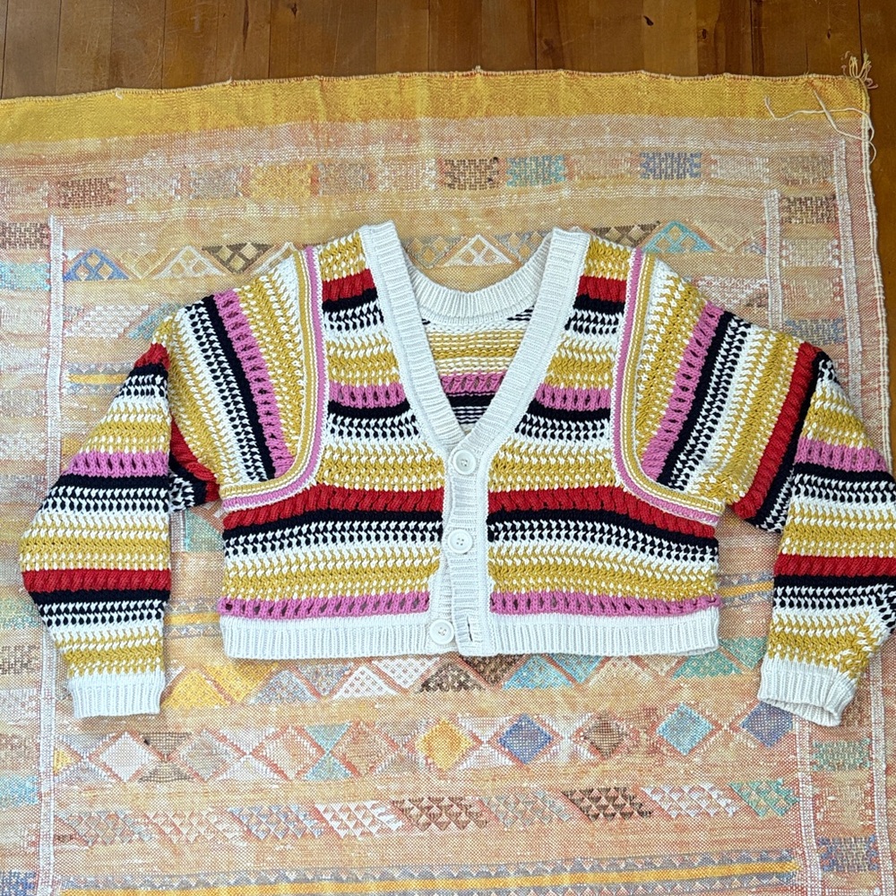 ba&sh Romy Reversible Cardigan Sweater - Picture 2 of 8